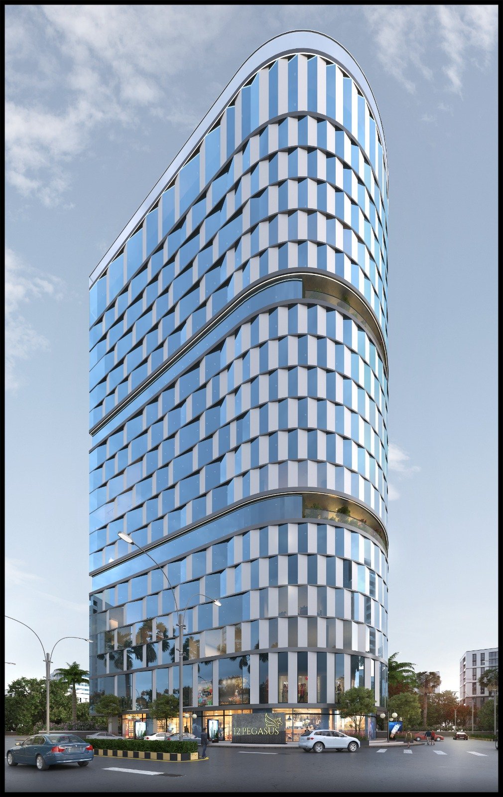 The Pearl redevelopment tower day render